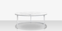 DecoScapes Iconic Aluminum Wide Round Nesting Table