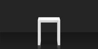 DecoScapes Iconic Aluminum Small 18'' Wide Square Side Table