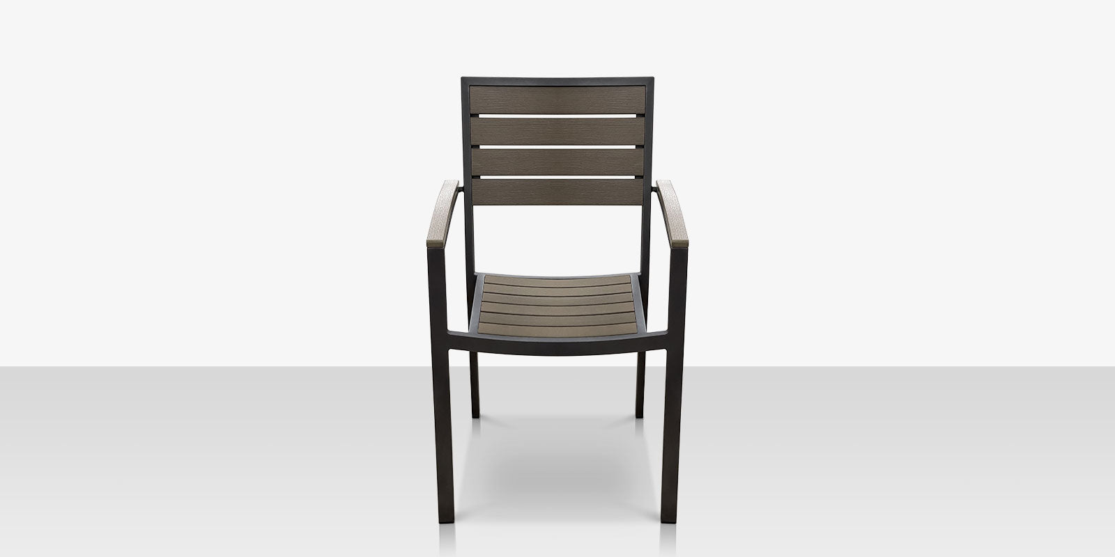 DecoScapes Napa Aluminum Stackable Dining Arm Chair