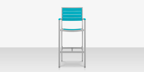 DecoScapes Napa Easton Aluminum Bar Arm Chair