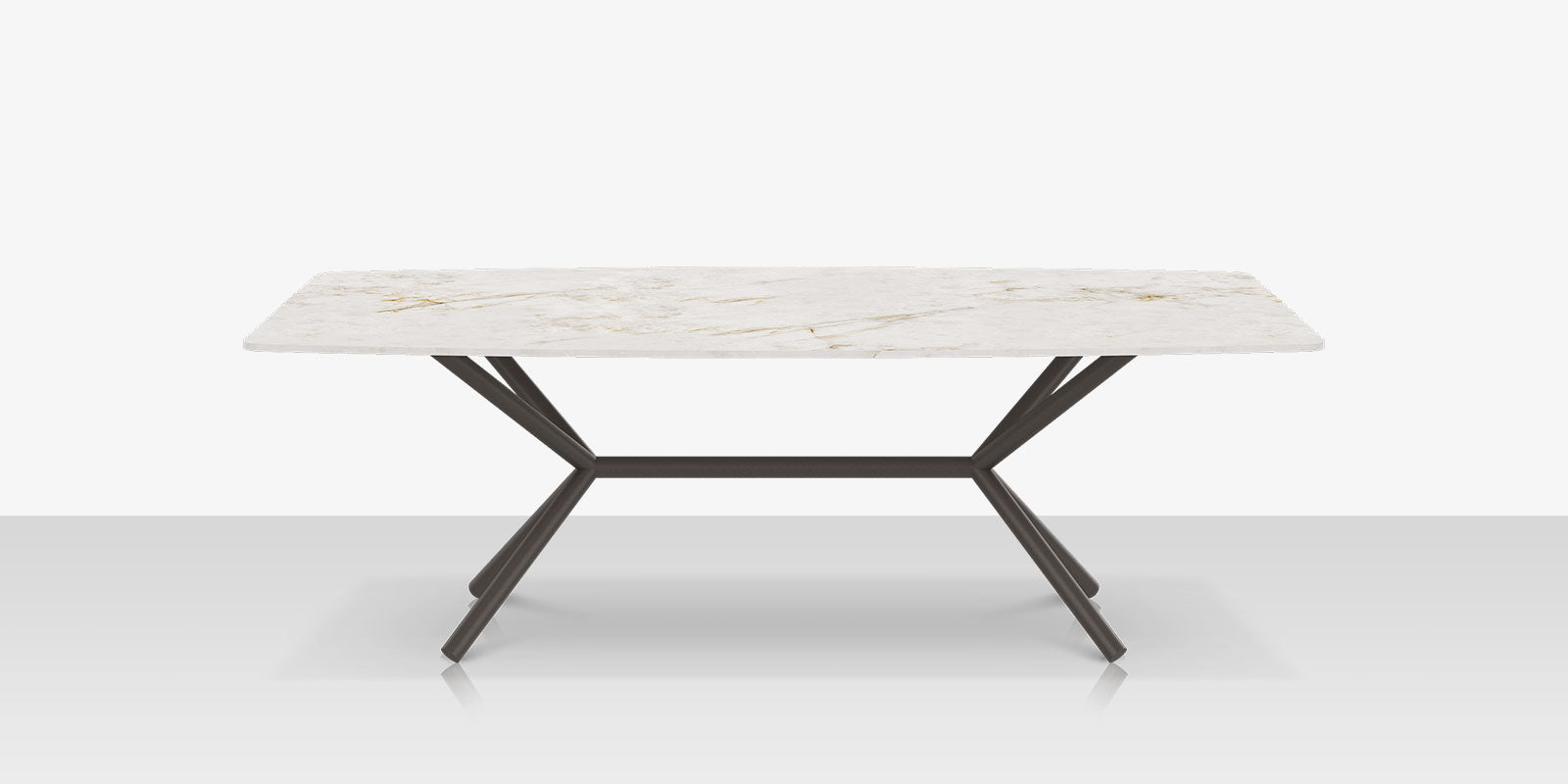 DecoScapes Oliver Emerald Rimless Porcelain Dining Table - Large
