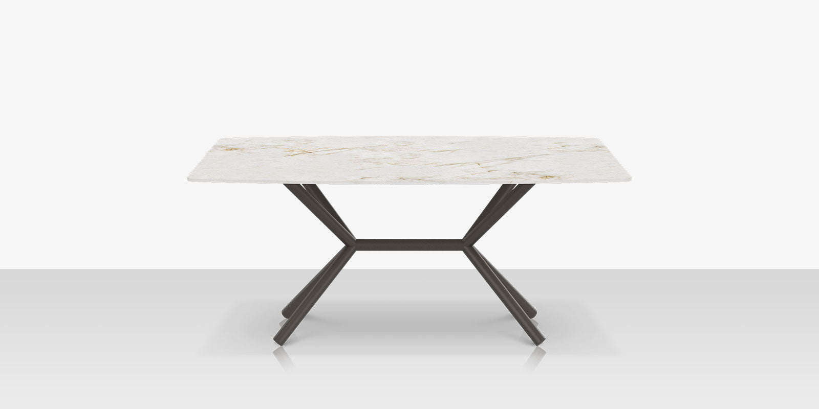 DecoScapes Oliver Emerald Rimless Porcelain Dining Table - Medium