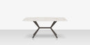 DecoScapes Oliver Emerald Rimless Porcelain Dining Table - Small