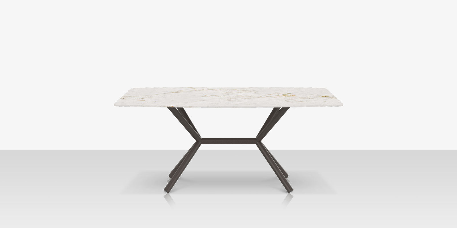 DecoScapes Oliver Emerald Rimless Porcelain Dining Table - Small