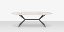 DecoScapes Oliver Oval Rimless Porcelain Dining Table