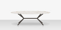 DecoScapes Oliver Oval Rimless Porcelain Dining Table