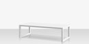 DecoScapes Iconic Aluminum Small Rectangular Coffee Table