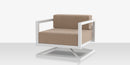 DecoScapes Iconic Aluminum Swivel Club Chair