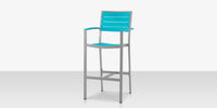 DecoScapes Napa Easton Aluminum Bar Arm Chair