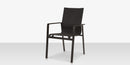 DecoScapes Tide Aluminum Sling Dining Arm Chair