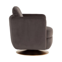 Sunpan Gilley Swivel Lounge Chair - Bergen Navy / Meg Ash