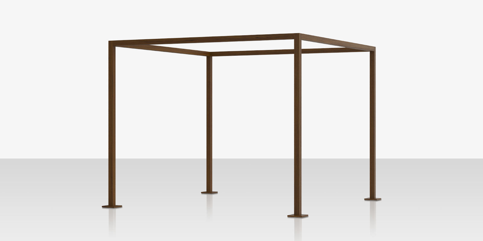 DecoScapes Furniture Breeze Cabana Frame - 10' - Wood Grain Frame