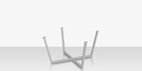 DecoScapes Contemporary Flat X Style Dining Table Base