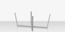 DecoScapes Contemporary Flat X Style Dining Table Base