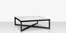 DecoScapes Iconic Aluminum square Coffee Table with Porcelain Tabletop