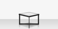 DecoScapes Iconic Aluminum Large 26'' Wide Square Side Table