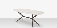 DecoScapes Oliver Oval Rimless Porcelain Dining Table