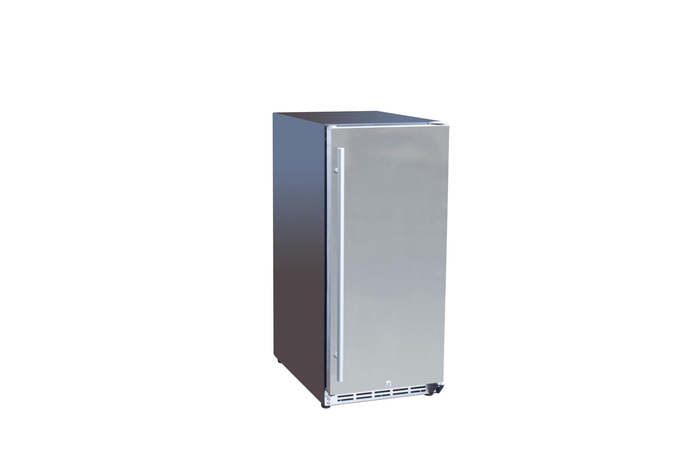 TrueFlame 15" Outdoor Rated Fridge With Stainless Door