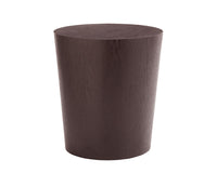 Sunpan Montague End Table - Espresso/High Gloss White
