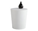 Sunpan Montague End Table - Espresso/High Gloss White
