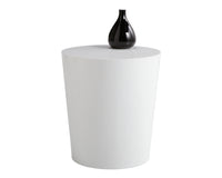 Sunpan Montague End Table - Espresso/High Gloss White