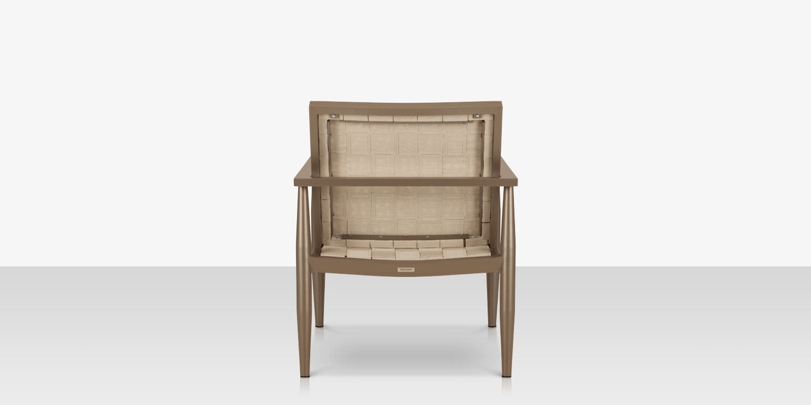 DecoScapes Furniture Danish Aluminum Sling Strap Lounge Chair