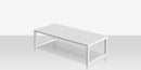 DecoScapes Iconic Aluminum Small Rectangular Coffee Table