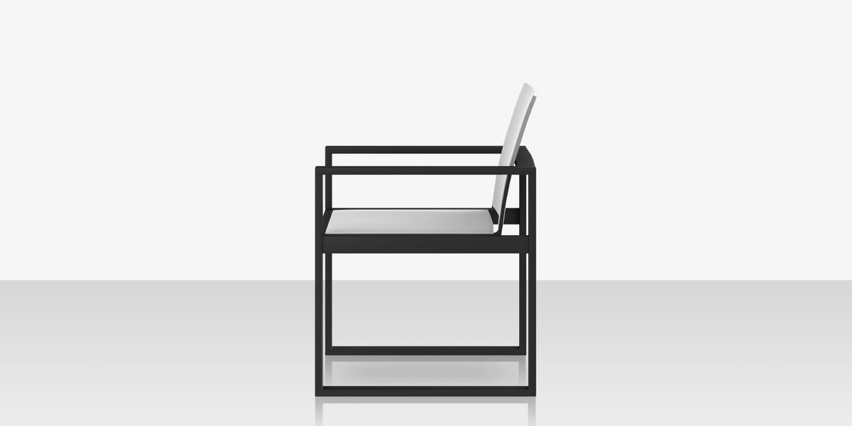 DecoScapes Iconic Aluminum Sling Dining Arm Chair