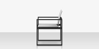 DecoScapes Iconic Aluminum Sling Dining Arm Chair
