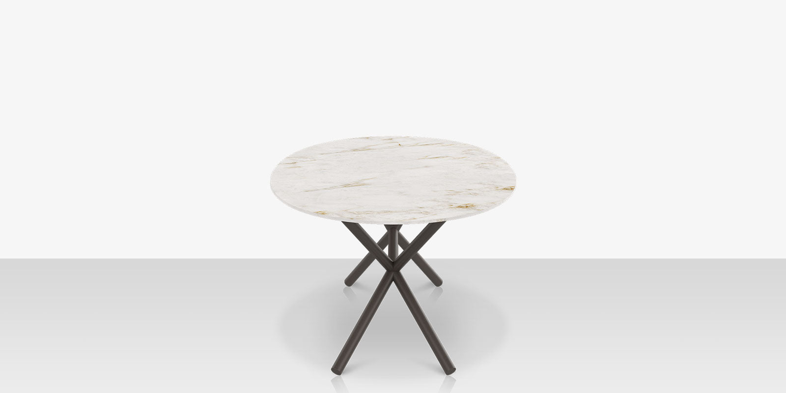 DecoScapes Oliver Oval Rimless Porcelain Dining Table