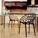 Compamia Crystal Polycarbonate Modern Dining Chair - Set of 2