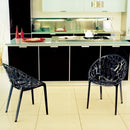 Compamia Crystal Polycarbonate Modern Dining Chair - Set of 2