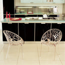 Compamia Crystal Polycarbonate Modern Dining Chair - Set of 2