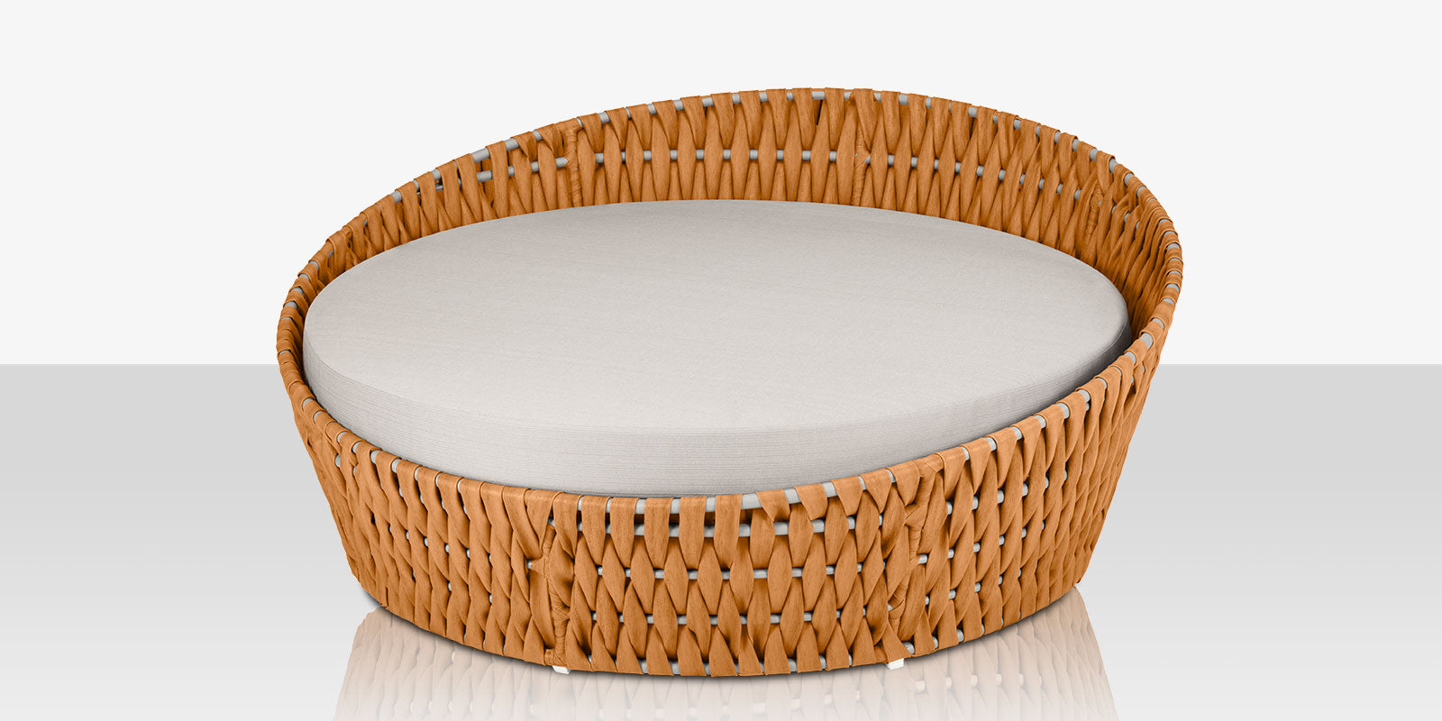 DecoScapes Aria 70" Round Aluminum Cushion Daybed