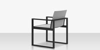 DecoScapes Iconic Aluminum Sling Dining Arm Chair