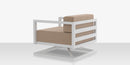 DecoScapes Iconic Aluminum Swivel Club Chair