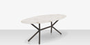 DecoScapes Oliver Oval Rimless Porcelain Dining Table