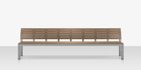 DecoScapes Vienna 6' Highback Bench - Black