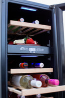 TrueFlame 15" Outdoor Rated Dual Zone Wine Cooler