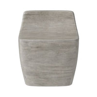Sunpan Ledger Stool in Ash Grey Wood Look / Black / White
