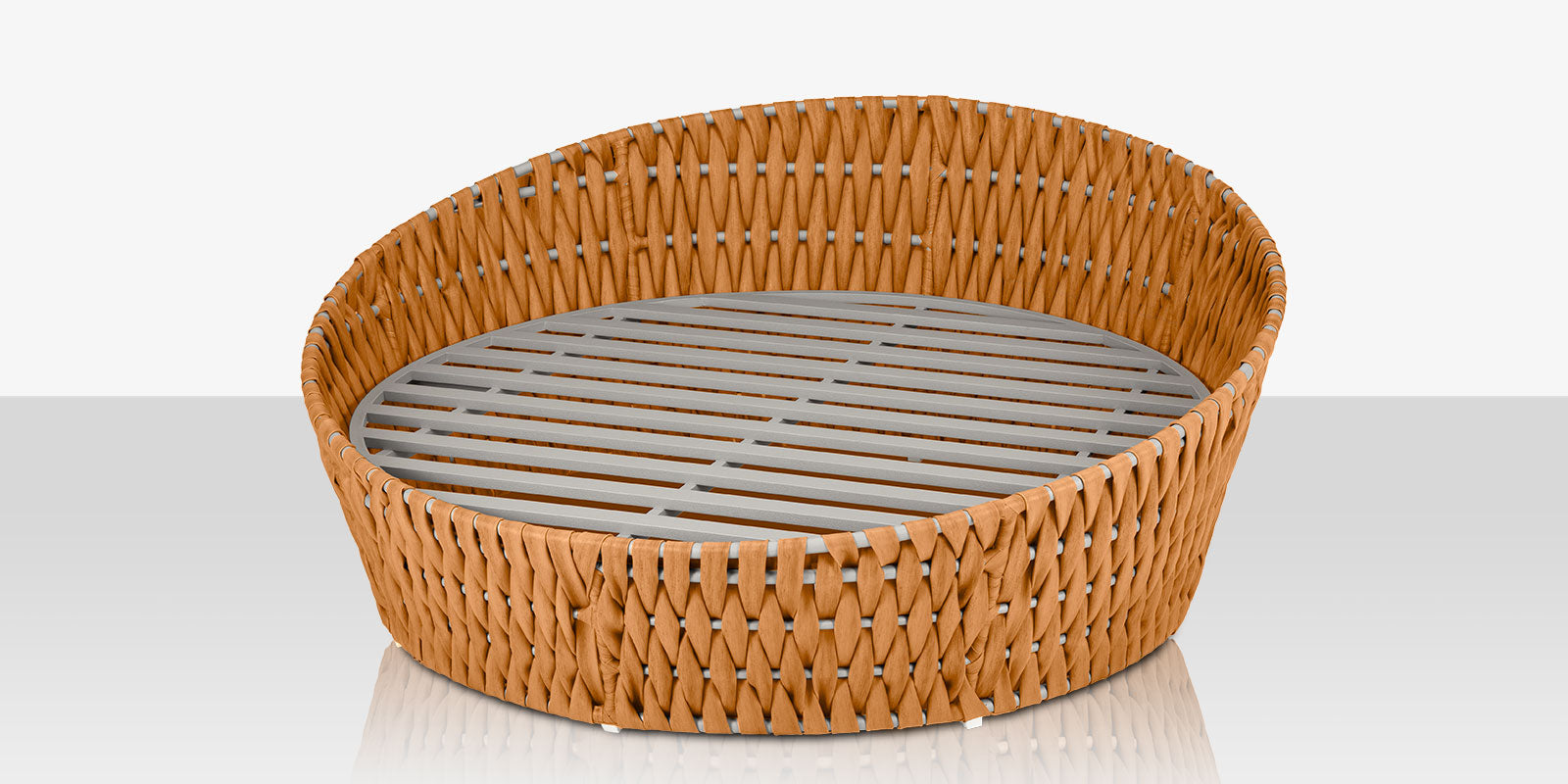 DecoScapes Aria 70" Round Aluminum Cushion Daybed