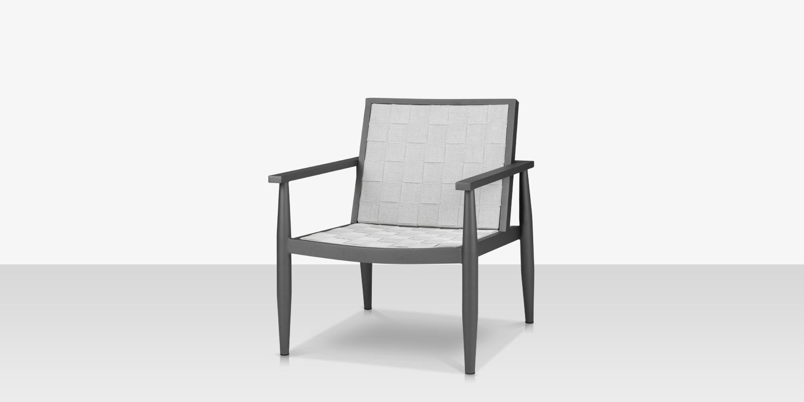 DecoScapes Furniture Danish Aluminum Sling Strap Lounge Chair