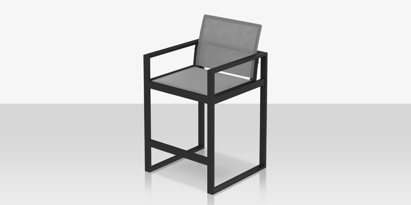 DecoScapes Iconic Aluminum Sling XL Bar Arm Chair