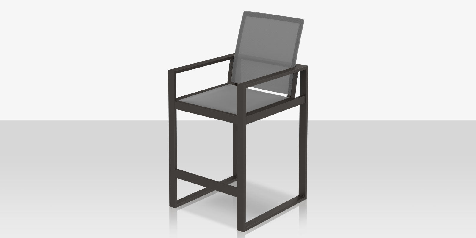 DecoScapes Iconic Aluminum Sling XL Bar Arm Chair