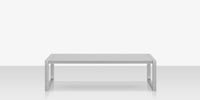 DecoScapes Iconic Aluminum Small Rectangular Coffee Table