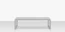 DecoScapes Iconic Aluminum Small Rectangular Coffee Table