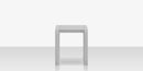 DecoScapes Iconic Aluminum Small 18'' Wide Square Side Table