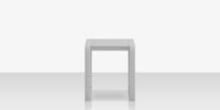 DecoScapes Iconic Aluminum Small 18'' Wide Square Side Table