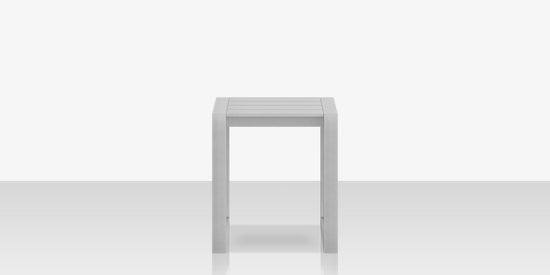 DecoScapes Iconic Aluminum Small 18'' Wide Square Side Table