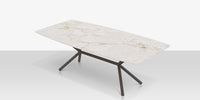 DecoScapes Oliver Emerald Rimless Porcelain Dining Table - Large